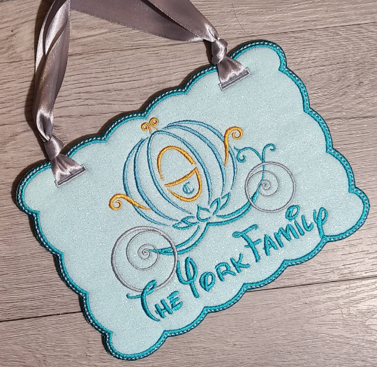 Cinderella Stroller Tag, Vacation stroller sign, Disney Stroller Sign, Princess Stroller Sign, Amusement Stroller sign