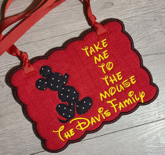 Take Me To The Mouse Custom Stroller Tag, My First Disney Trip Stroller Tag, Vacation stroller locator, Disney Stroller Sign, Mouse Stroller Sign, Amusement Stroller sign