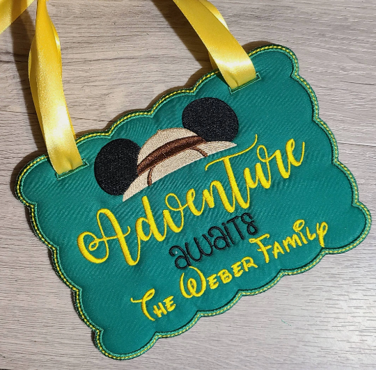 Custom Animal Kingdom Stroller Sign, Stroller Tag, Vacation stroller locator, Disney Stroller Sign, Princess Stroller Sign, Amusement Stroller sign