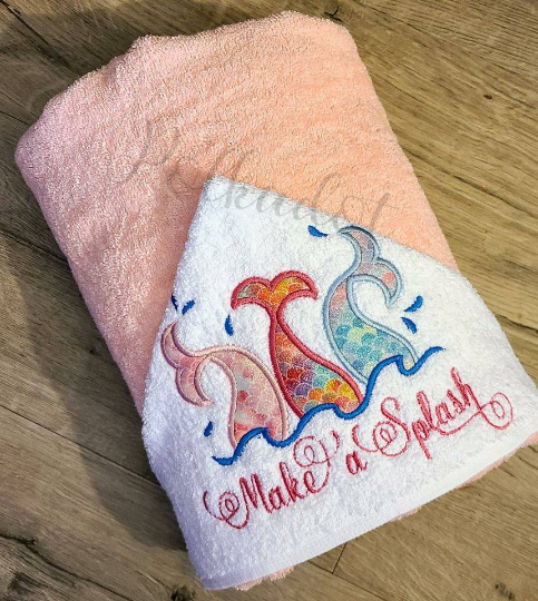 Mermaid Tails Hooded Towel