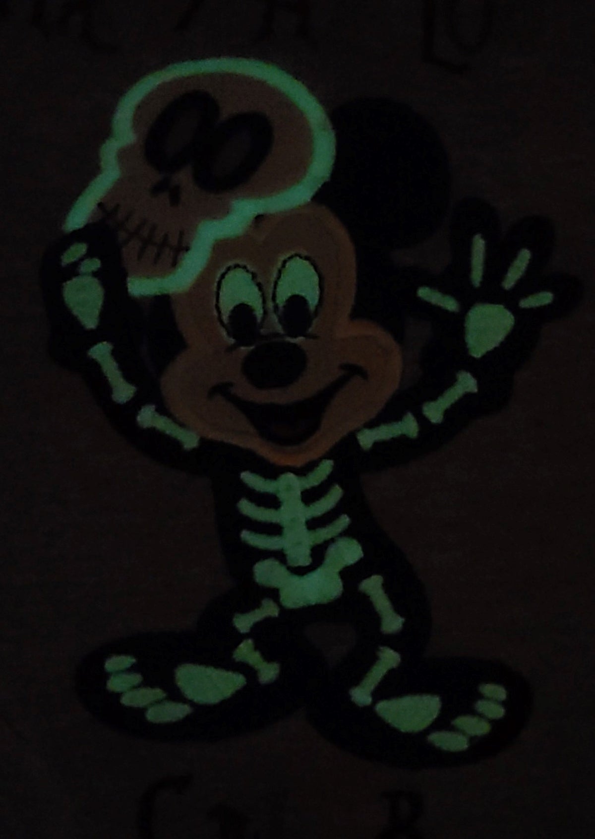 Mickey Mouse Skeleton Halloween Vacation Applique T-shirt, Mickey Skeleton Halloween Embroidered Custom Kids Shirt, Disney Applique Embroidered T-Shirt, Personalized T-Shirt