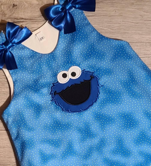 Cookie Applique A-line Dress and free personalization