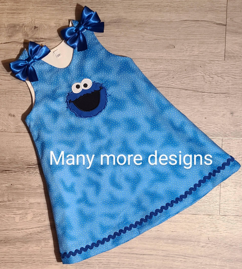 Cookie Applique A-line Dress and free personalization