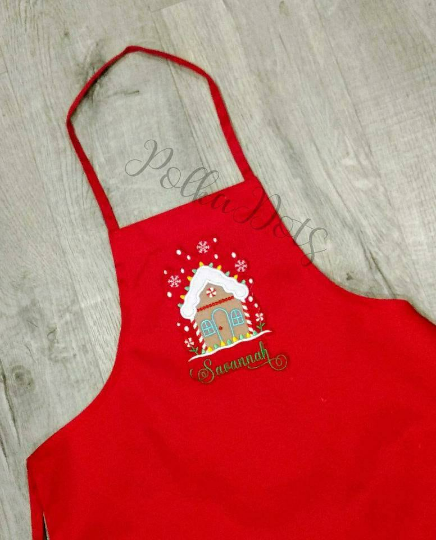 Personalized Kids Apron - Christmas Kids Apron, Baking Apron, Chef Apron, Baking Mixer Apron