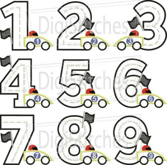 Race Car Birthday shirt, 2nd Race Car Birthday Shirt, Kids Custom Shirt, Applique Embroidered T-Shirt, Personalized T-Shirt
