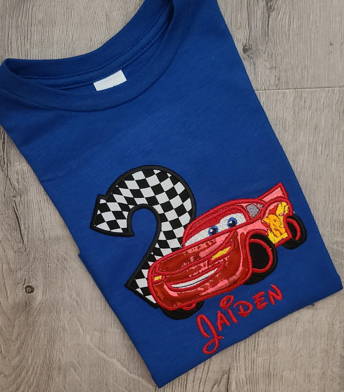 Cars Birthday Shirt, Race Car Custom Kids Shirt, Car Applique Embroidered T-Shirt, Personalized T-Shirt